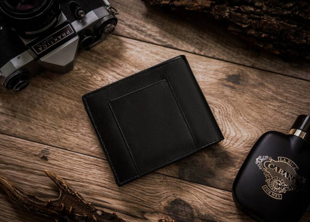 Herren Geldbörse aus Leder ohne äußeren Verschluss – Rovicky