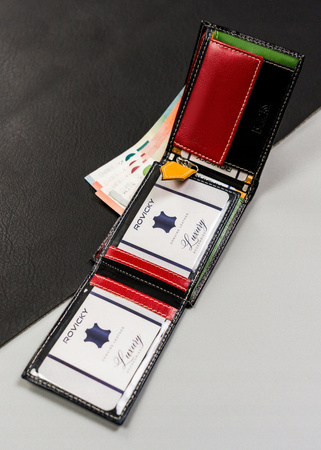 Kleine Herren Geldbörse aus echtem Leder – Rovicky