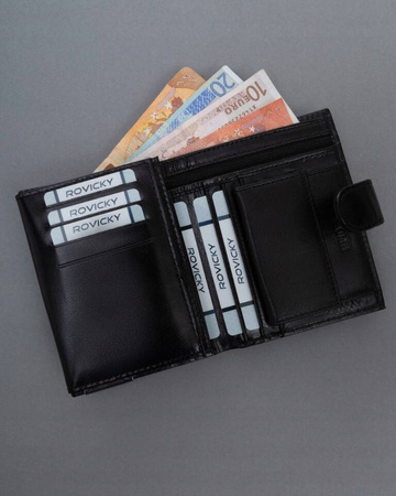 Große, vertikale Herren Geldbörse aus Leder – Ronaldo