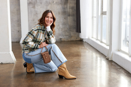 Mini Damen Umhängetasche-Portemonnaie aus Öko-Leder – Peterson