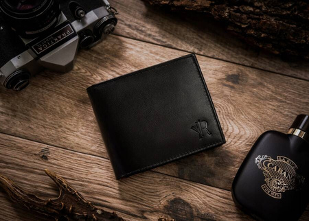 Herren Geldbörse aus Leder ohne äußeren Verschluss – Rovicky