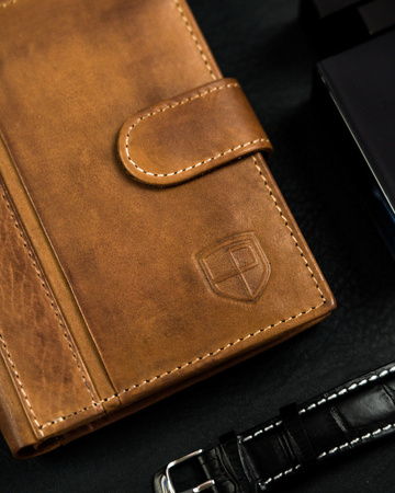 Zippbare Herren Geldbörse aus Leder für Karten – Peterson