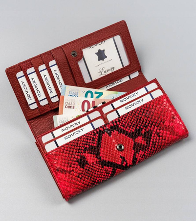 Große Damen Geldbörse aus Echtleder und Öko-Leder – 4U Cavaldi