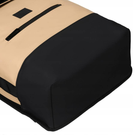 Städtischer Rolltop-Rucksack mit Außentasche und Reißverschluss – Peterson