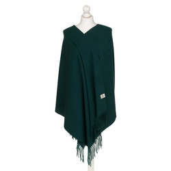 Warmer, zweiseitiger Schal in Flaschengrün – Peterson