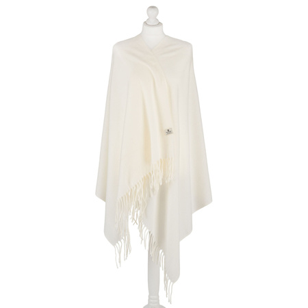 Weißer, doppelseitiger Damen-Schal aus Polyester - Peterson