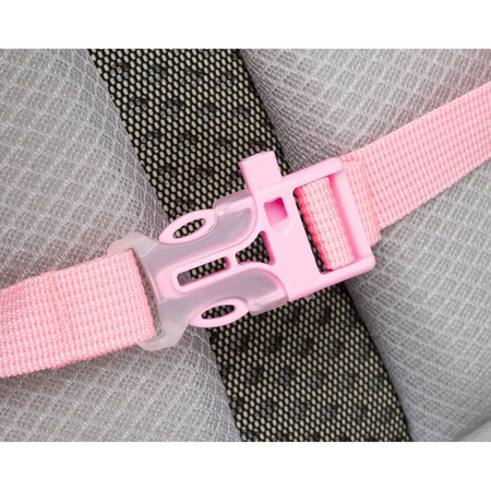 Praktischer Rucksack aus Polyester in Marineblau-Rosa auf ergonomischen Schultergurten – Peterson