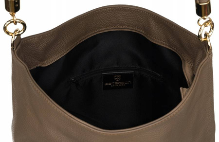 Damen Shopper Tasche aus Echtleder im Beutelstil – Peterson