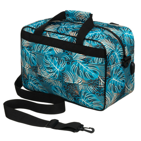 Reisetasche mit Pflanzenmuster und abnehmbarem Gurt – Rovicky