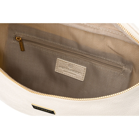 Modische beige Damen Gürteltasche für Hüfte oder Crossbody aus Öko-Leder – Peterson
