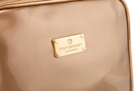 Reiseorganizer in Gold mit Tragegriff – Peterson