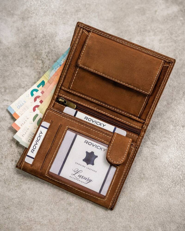 Große Herren Geldbörse aus Nubukleder – Always Wild