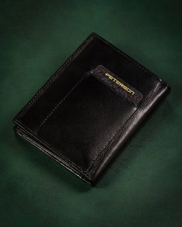 Geschenkset: Herren Geldbörse aus Leder und Schlüsselanhänger – Peterson