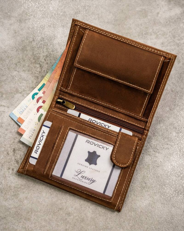 Große Herren Geldbörse aus Nubukleder – Always Wild