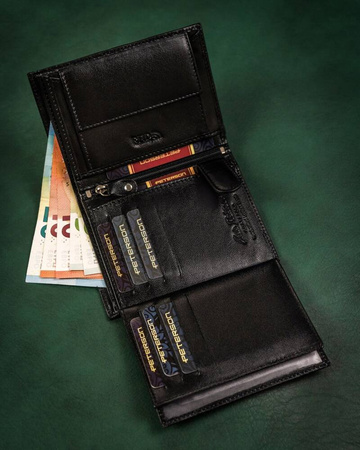 Geschenkset: Herren Geldbörse aus Leder und Schlüsselanhänger – Peterson