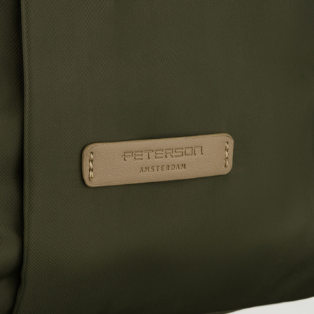 Grüner Damen-Rucksack mit verstellbaren Trägern und Reißverschluss – Peterson