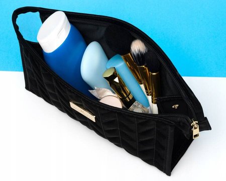 Organizer für Kosmetik in Schwarz mit Innentaschen – Peterson