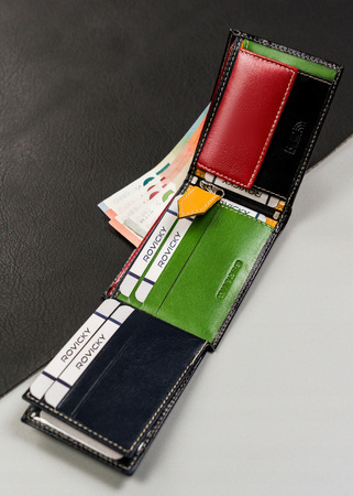 Kleine Herren Geldbörse aus echtem Leder – Rovicky