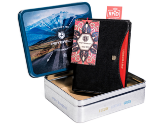 Klassische Herren Geldbörse aus Echtleder – Peterson