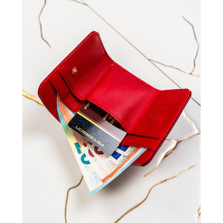 Minimalistischer Damen Geldbörse in Rot – Peterson