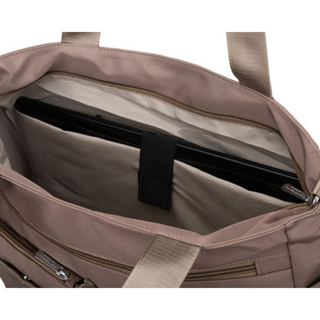 Peterson Damen-Laptoptasche aus Polyester mit Fach für Laptop - Beige