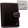 Elegante Herren Geldbörse aus Leder mit Druckknopf – Rovicky