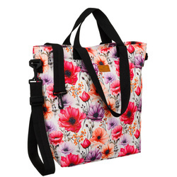 City Shopper Tasche mit Blumenmuster – Rovicky