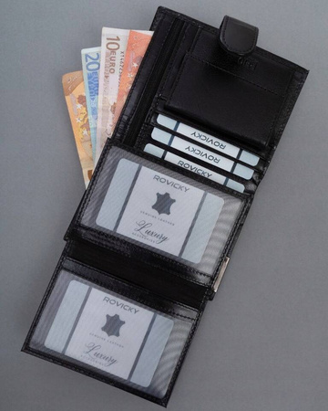 Große, vertikale Herren Geldbörse aus Leder – Ronaldo