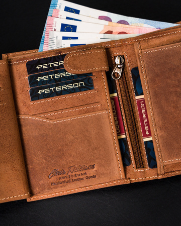 Herren Geldbörse aus Leder für Karten – Peterson
