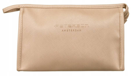 Kompakte Damen Kosmetiktasche aus Öko-Leder – Peterson