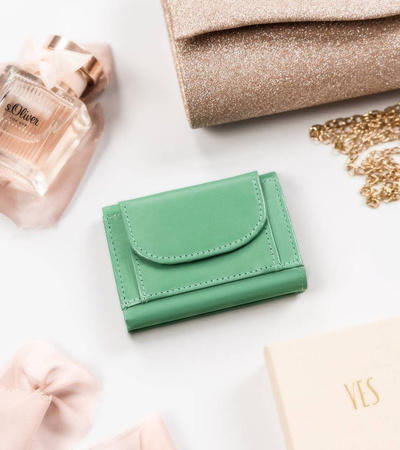 Kleine, waagerechte Damen Geldbörse mit Druckknopf – Peterson