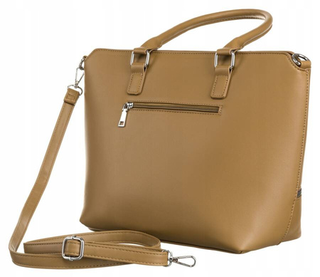 Stilvolle Damen Shopper aus Öko-Leder mit abnehmbarem Riemen – Rovicky