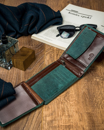 Herren Geldbörse bunt aus Echtleder – Forever Young