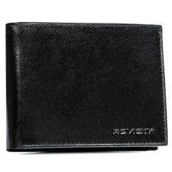 Herren Geldbörse aus schwarzem Echtleder – Rovicky