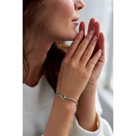 Silberner Herz-Charm für modulare Armbänder – Peterson