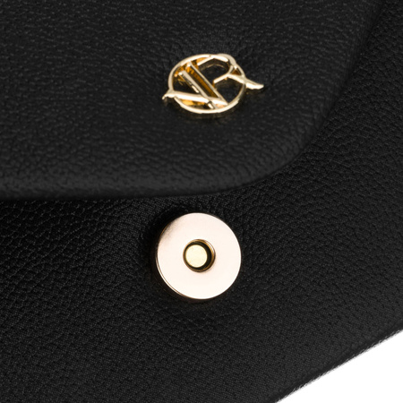 Schwarze Damen-Clutch aus Öko-Leder, einteilig – Rovicky