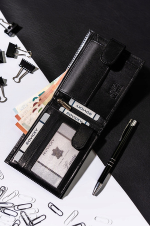 Klassische, horizontale Herren Geldbörse aus echtem Leder – Always Wild