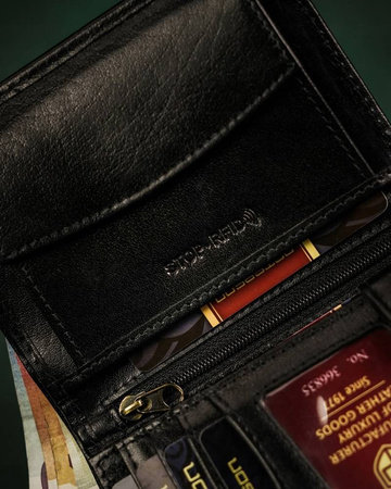 Große Herren Geldbörse aus Leder ohne Verschluss – Peterson