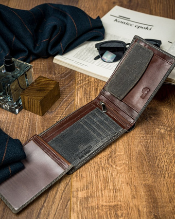 Herren Geldbörse bunt aus Echtleder – Forever Young