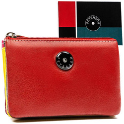Damen Schlüsseletui aus Leder mit Reißverschluss-Münzfach – Peterson