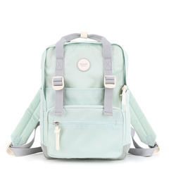 Damen City-Rucksack in Mint-Grau mit Reißverschluss – Himawari