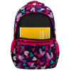 Jugendlicher Schulrucksack aus Polyester mit Herzmuster – Peterson