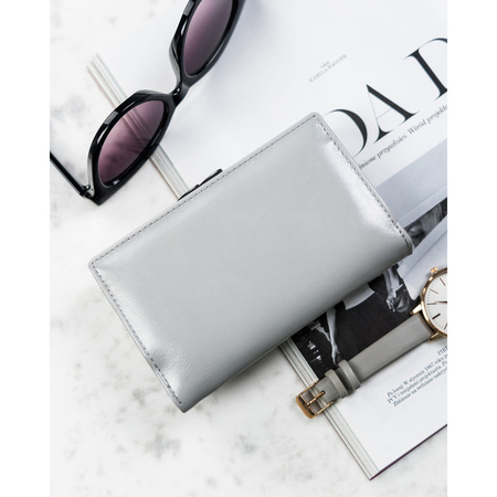 Damen Geldbörse mit Blumenmuster mit Bügelverschluss und Druckknopf – 4U Cavaldi