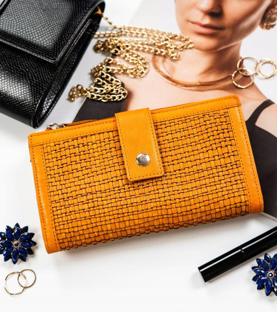 Große Damen Geldbörse aus Echtleder – Rovicky