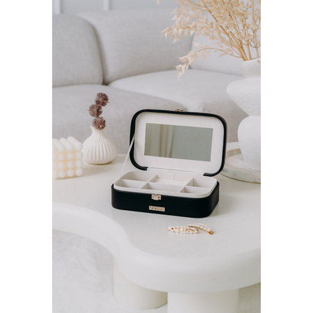 Elegante Schmuckschatulle für Schmuck und Uhren mit Druckknopf – Peterson