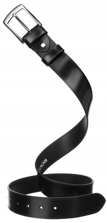 Breiter Herren Ledergürtel mit Metallschnalle – Rovicky