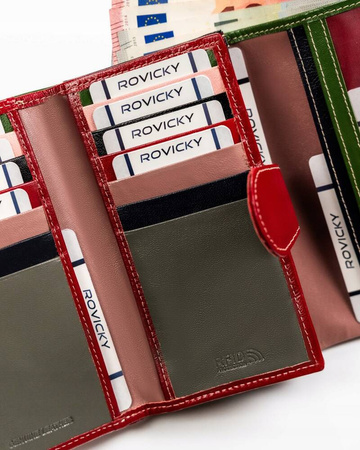 Große Damen Geldbörse aus Leder mit RFID Schutz – 4U Cavaldi