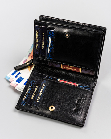 Damen Geldbörse aus Leder mittlerer Größe – Peterson