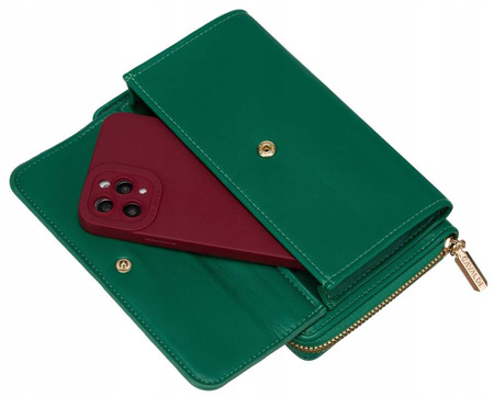 Mini Damen Umhängetasche-Geldbörse 2-in-1 mit abnehmbarem Riemen – 4U Cavaldi