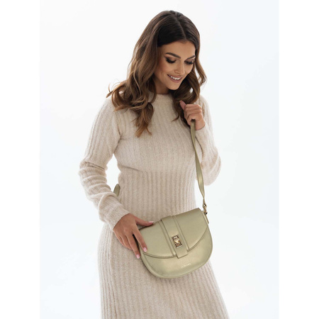 Halbmondförmige Damen Umhängetasche aus Öko-Leder – Peterson